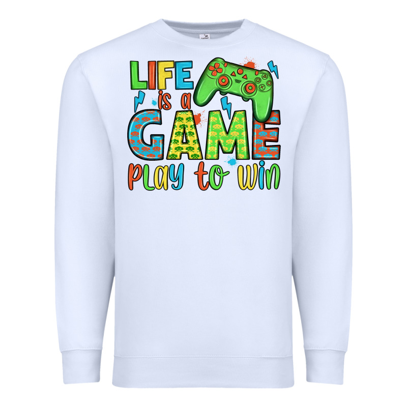 Life Is A Game Play To Win Premium Sweatshirt by JahusDesignShop | Teevron