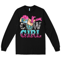 Black cow girl Long Sleeve Tee - texasbilliewilder