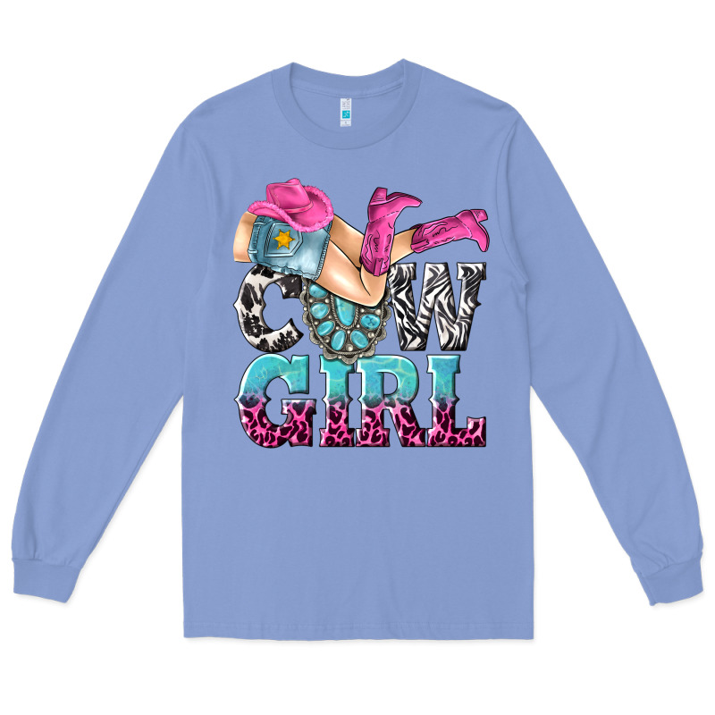 Cow Girl Long Sleeve Tee by texasbilliewilder | Teevron