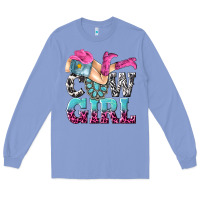 Colony Blue cow girl Long Sleeve Tee - texasbilliewilder