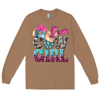 Toasted Coconut cow girl Long Sleeve Tee - texasbilliewilder
