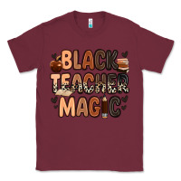 Burgundy black teacher magic Classic Tee - Zillion Design Studio