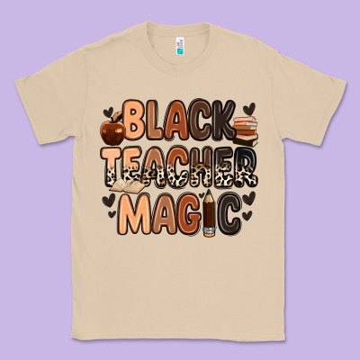 Classic Tee black teacher magic