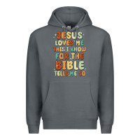 Rock jesus loves me this i know for the bible tells me Premium Hoodie - MaliasSmallBusiness