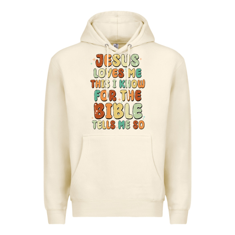Jesus Loves Me This I Know For The Bible Tells Me Premium Hoodie by MaliasSmallBusiness | Teevron