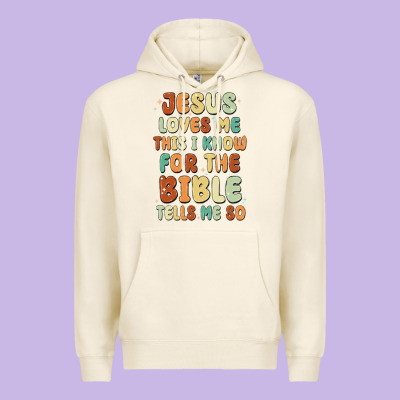 Jesus Loves Me This I Know For The Bible Tells Me Premium Hoodie Designed By Maliassmallbusiness