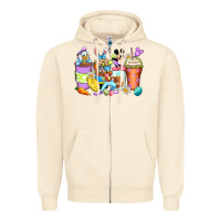 Sandshell easter cartoon characters coffee cups Zipper Hoodie - Zillion Design Studio