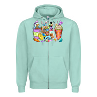 Seafoam easter cartoon characters coffee cups Zipper Hoodie - Zillion Design Studio