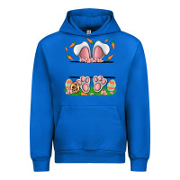 Cobalt easter costom name rabbit Urban Hoodie - MaliasSmallBusiness
