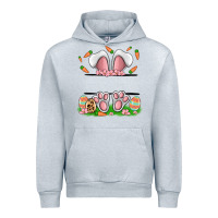 Heather Grey easter costom name rabbit Urban Hoodie - MaliasSmallBusiness