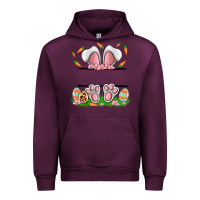 Mauve Wine easter costom name rabbit Urban Hoodie - MaliasSmallBusiness