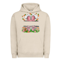 Pigment French Oak easter costom name rabbit Urban Hoodie - MaliasSmallBusiness