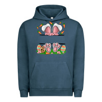 Pigment Midnight Navy easter costom name rabbit Urban Hoodie - MaliasSmallBusiness