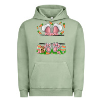 Pigment Oil Green easter costom name rabbit Urban Hoodie - MaliasSmallBusiness