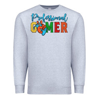 Heather Grey professional gamer Premium Sweatshirt - JahusDesignShop