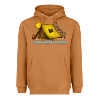 Meerkat camping is my happy place Heavyweight Hoodie - CowhideDigitalArt