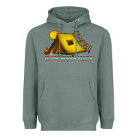 Sage camping is my happy place Heavyweight Hoodie - CowhideDigitalArt