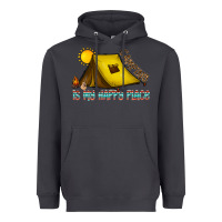 Smoke camping is my happy place Heavyweight Hoodie - CowhideDigitalArt