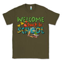 Army Green welcome back to school Classic Tee - texasbilliewilder