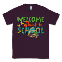 Plum welcome back to school Classic Tee - texasbilliewilder