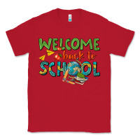 Red welcome back to school Classic Tee - texasbilliewilder