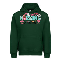 Forest Green nursing in my heart Urban Hoodie - MaliasSmallBusiness