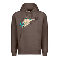 Coffee western turquoise gun hand Premium Hoodie - MaliasSmallBusiness
