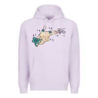 Lilac western turquoise gun hand Premium Hoodie - MaliasSmallBusiness