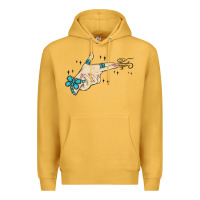 Mustard western turquoise gun hand Premium Hoodie - MaliasSmallBusiness