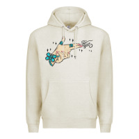 Oatmeal Heather western turquoise gun hand Premium Hoodie - MaliasSmallBusiness