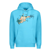 Ocean Blue western turquoise gun hand Premium Hoodie - MaliasSmallBusiness