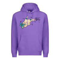 Purple western turquoise gun hand Premium Hoodie - MaliasSmallBusiness