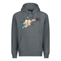 Rock western turquoise gun hand Premium Hoodie - MaliasSmallBusiness