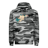 Slate Camo western turquoise gun hand Premium Hoodie - MaliasSmallBusiness