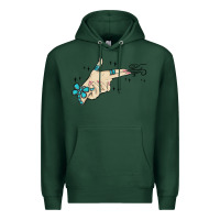 Sports Green western turquoise gun hand Premium Hoodie - MaliasSmallBusiness