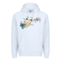 White western turquoise gun hand Premium Hoodie - MaliasSmallBusiness