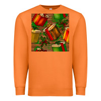 Carrot christmas gift box seamless pattern Premium Sweatshirt - BundleAndBundleShop