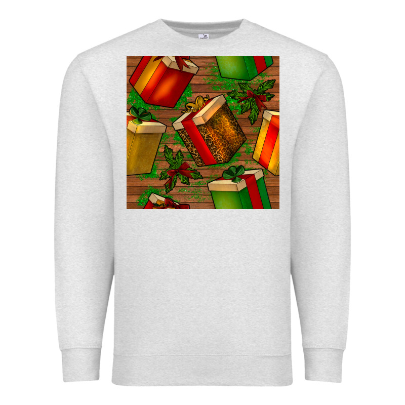 Christmas Gift Box Seamless Pattern Premium Sweatshirt by BundleAndBundleShop | Teevron