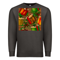 Smoke christmas gift box seamless pattern Premium Sweatshirt - BundleAndBundleShop