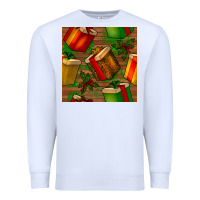 White christmas gift box seamless pattern Premium Sweatshirt - BundleAndBundleShop