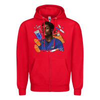 Red afro man nurse Zipper Hoodie - texasbilliewilder