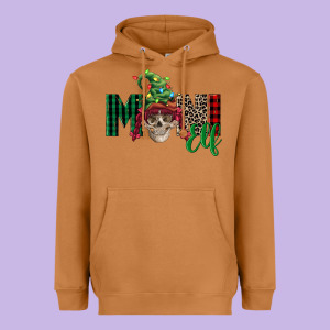 Girl Mini Elf Skull Heavyweight Hoodie Designed By Fadigitalartstudio