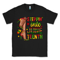 Black steppin into juneteenth Classic Tee - Zillion Design Studio