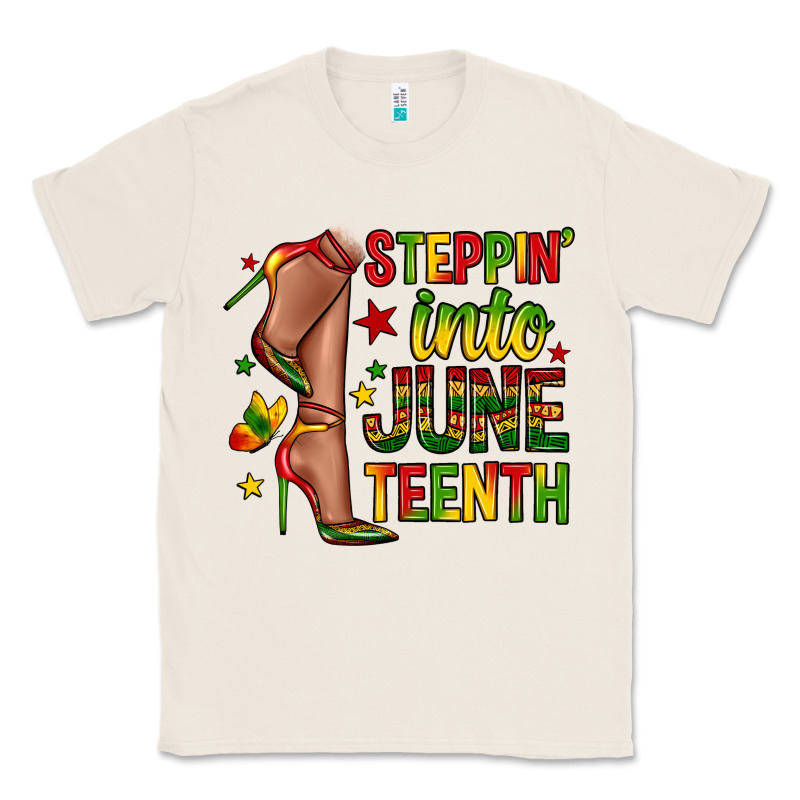 Steppin Into Juneteenth Classic Tee by Zillion Design Studio | Teevron