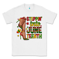 White steppin into juneteenth Classic Tee - Zillion Design Studio