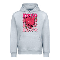 Heather Grey valentine Urban Hoodie - MaliasSmallBusiness