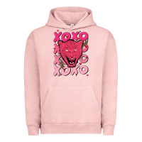 Pigment Salmon valentine Urban Hoodie - MaliasSmallBusiness