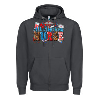 Smoke all american nurse Zipper Hoodie - texasbilliewilder