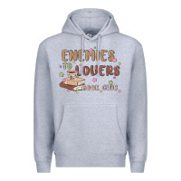 Heather Grey enemies to lovers book club Premium Hoodie - MaliasSmallBusiness