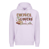 Lilac enemies to lovers book club Premium Hoodie - MaliasSmallBusiness
